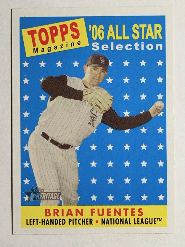 2007 Topps Heritage #494 Brian Fuentes AS