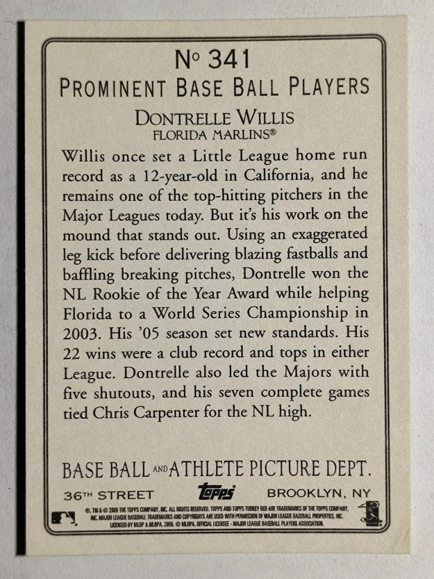 2006 Topps Turkey Red #341 Dontrelle Willis