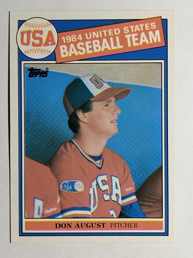 1985 Topps #392 Don August OLY RC