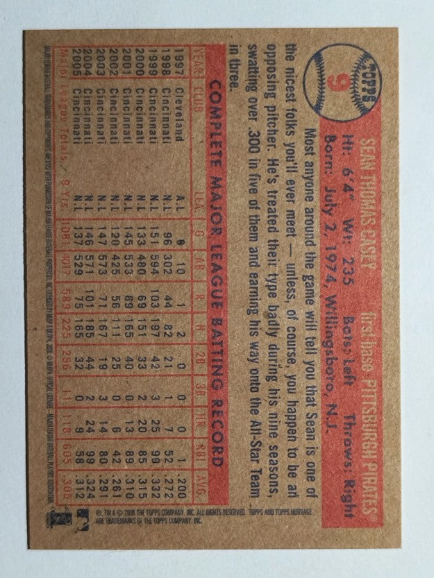 2006 Topps Heritage #9 Sean Casey