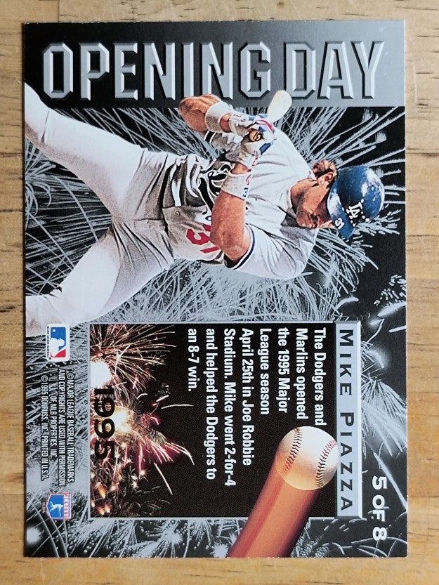 1995 Leaf Opening Day #5 Mike Piazza