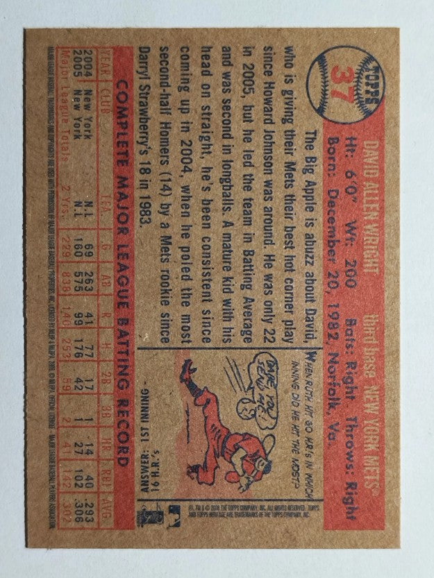 2006 Topps Heritage #37 David Wright