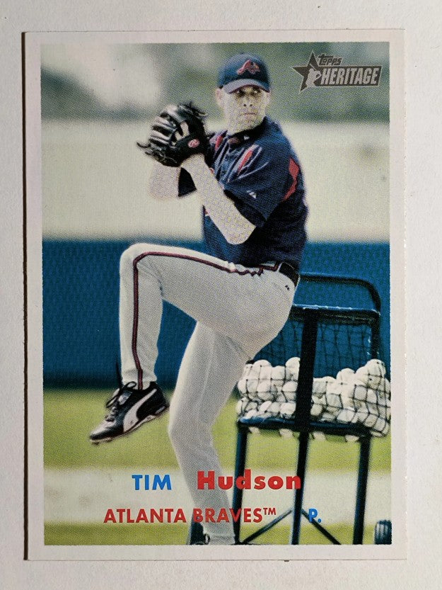 2006 Topps Heritage #80A Tim Hudson Red/Blue Ltr