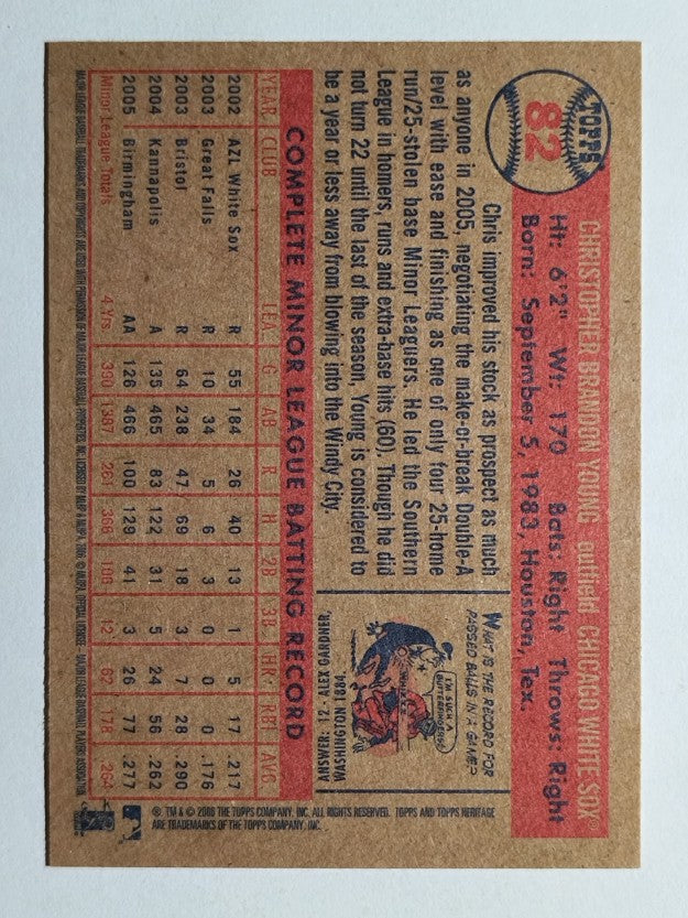 2006 Topps Heritage #82 Chris B. Young