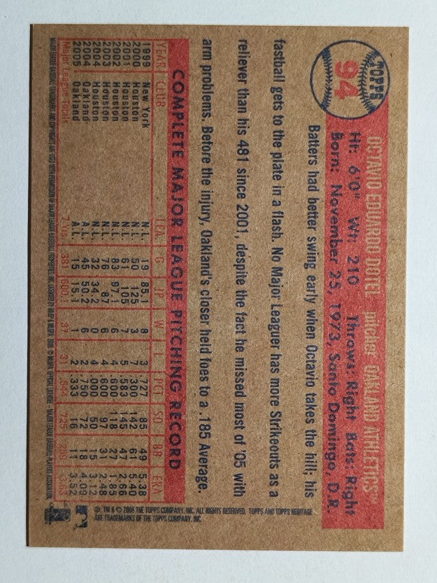 2006 Topps Heritage #94 Octavio Dotel