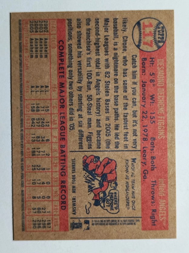 2006 Topps Heritage #117 Chone Figgins