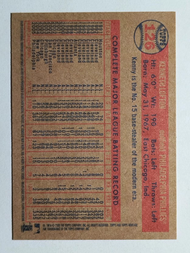 2006 Topps Heritage #126 Kenny Lofton