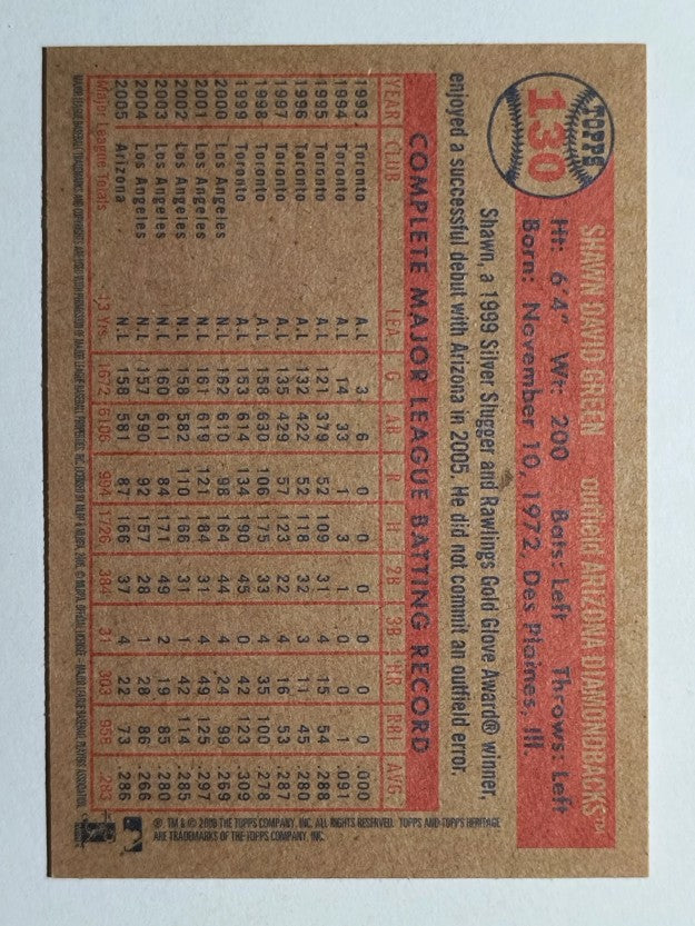2006 Topps Heritage #130 Shawn Green