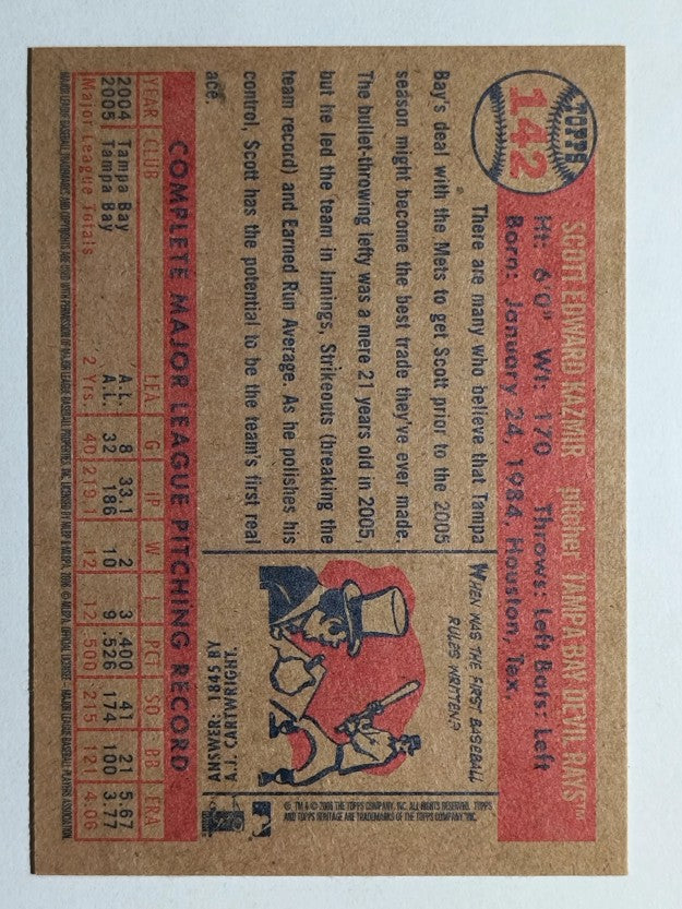 2006 Topps Heritage #142 Scott Kazmir
