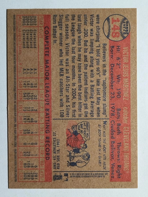 2006 Topps Heritage #148 Victor Martinez