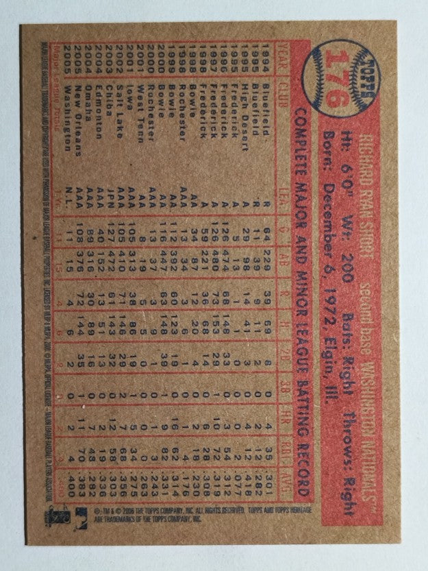 2006 Topps Heritage #176 Rick Short