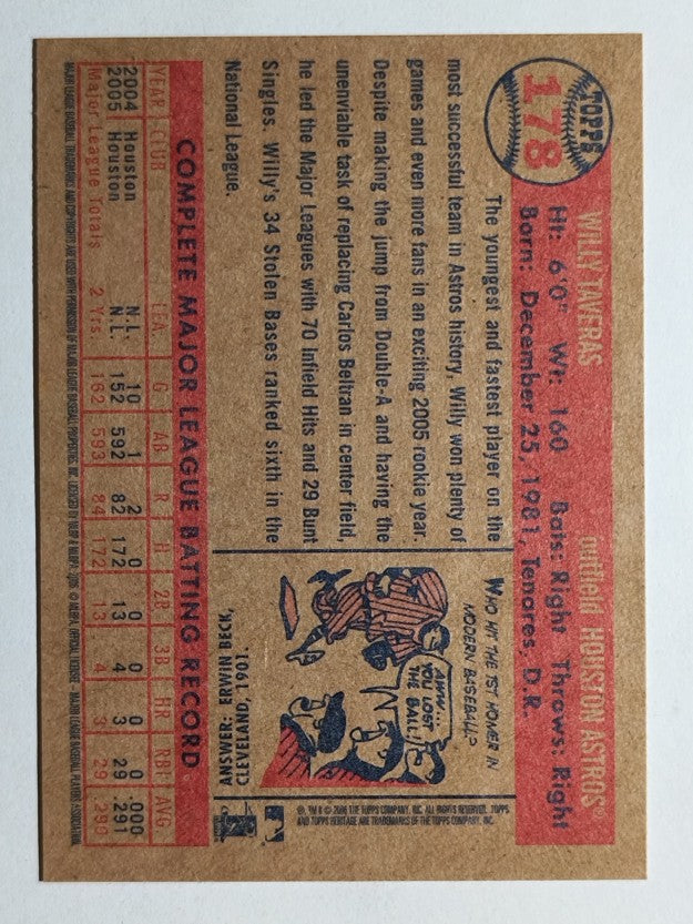 2006 Topps Heritage #178 Willy Taveras
