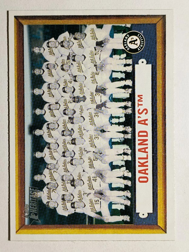 2006 Topps Heritage #204 Oakland Athletics TC