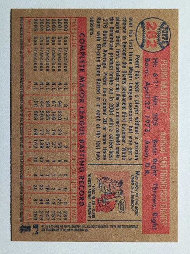 2006 Topps Heritage #262 Pedro Feliz
