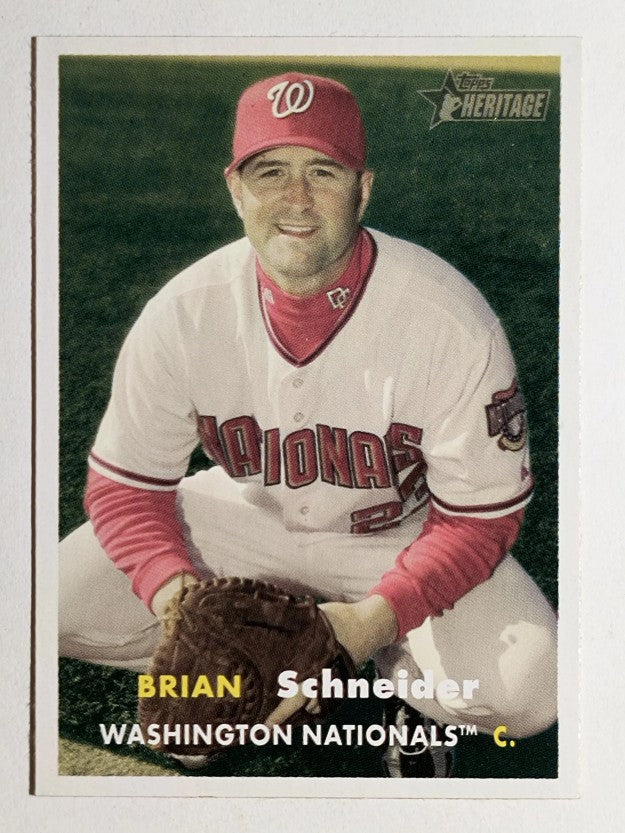2006 Topps Heritage #357 Brian Schneider