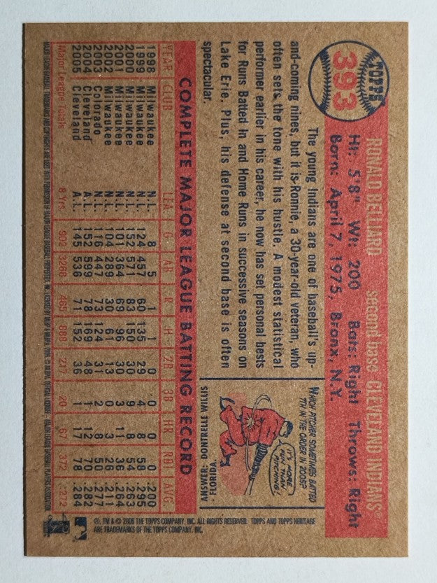 2006 Topps Heritage #393 Ronnie Belliard