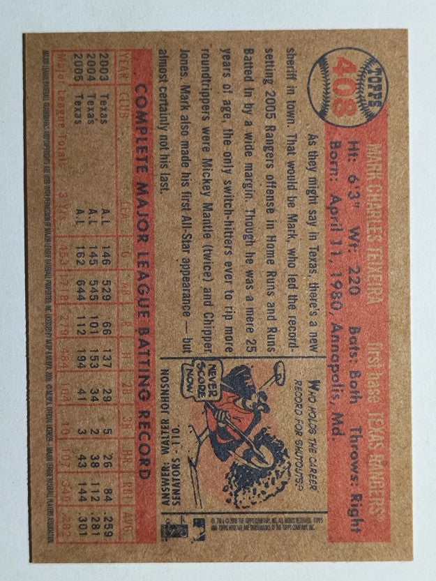 2006 Topps Heritage #408 Mark Teixeira