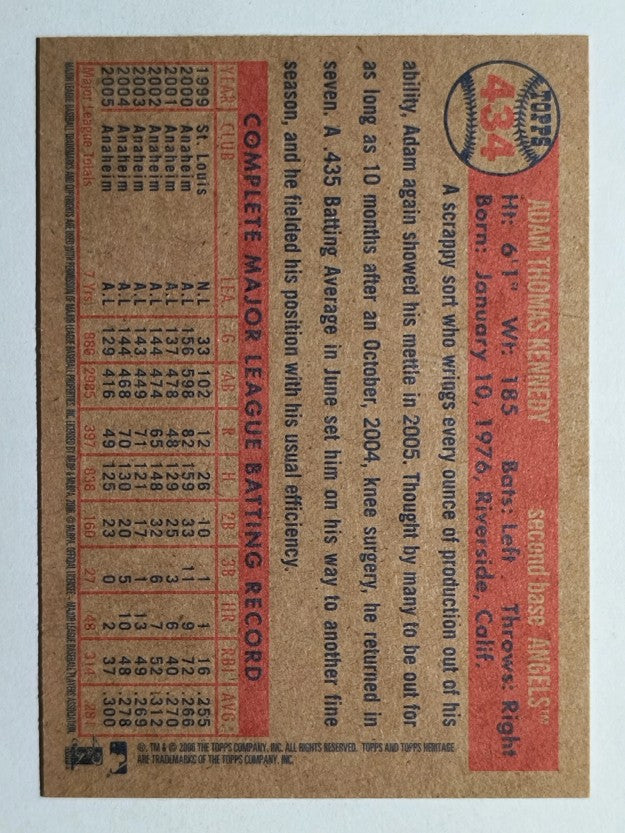 2006 Topps Heritage #434 Adam Kennedy