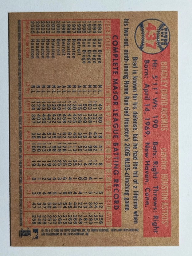 2006 Topps Heritage #437 Brad Ausmus