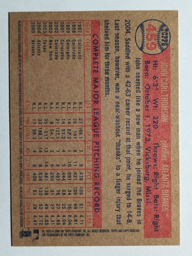 2006 Topps Heritage #459 John Thomson