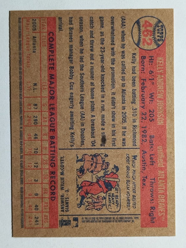 2006 Topps Heritage #462 Kelly Johnson