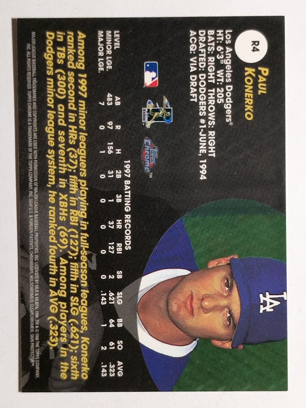 1998 Topps Chrome Rookie Class #R4 Paul Konerko
