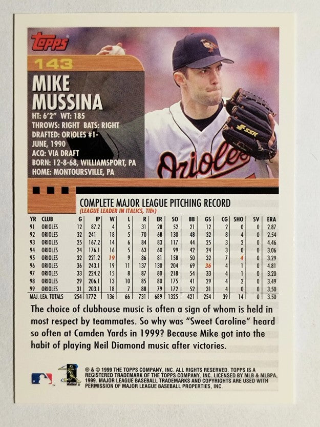2000 Topps #143 Mike Mussina