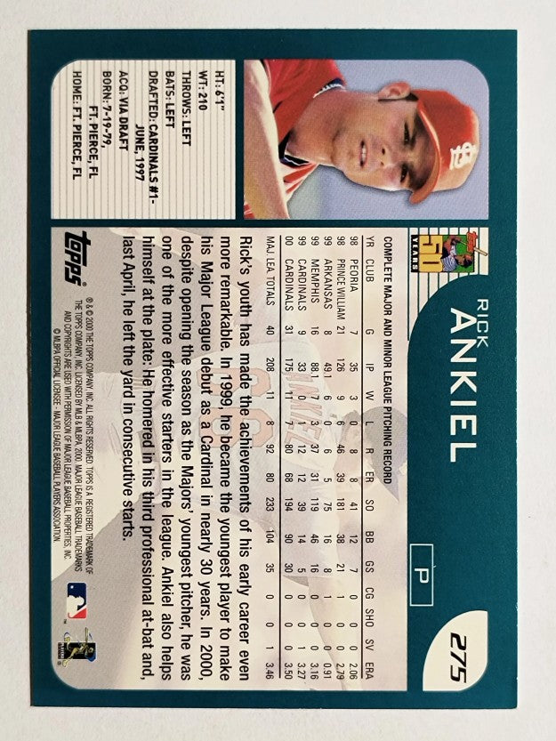 2001 Topps #275 Rick Ankiel