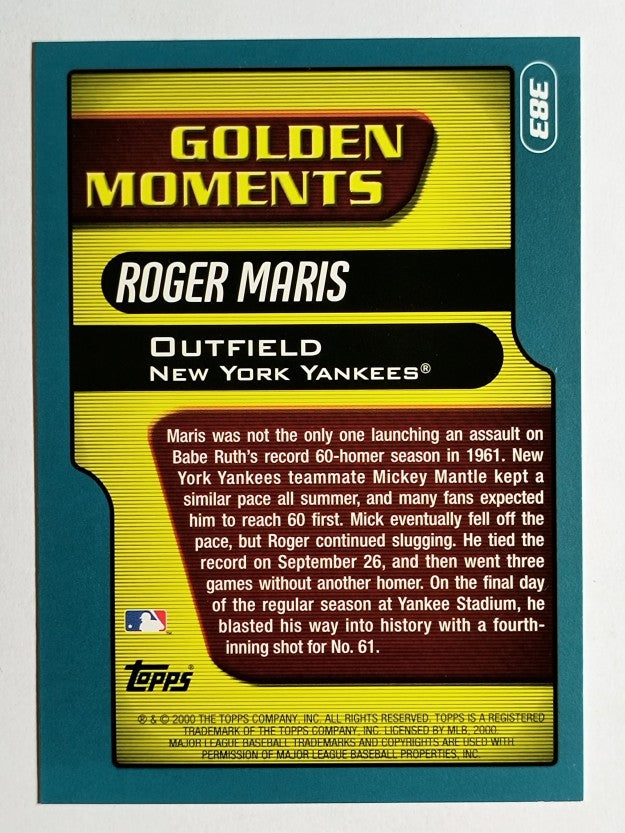 2001 Topps #383 Roger Maris GM