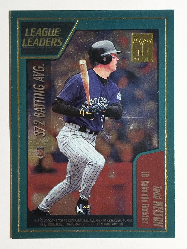 2001 Topps #394 Todd Helton/Nomar Garicaparra LL