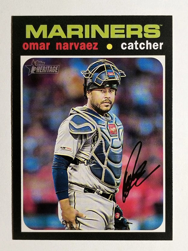2020 Topps Heritage #28 Omar Narvaez
