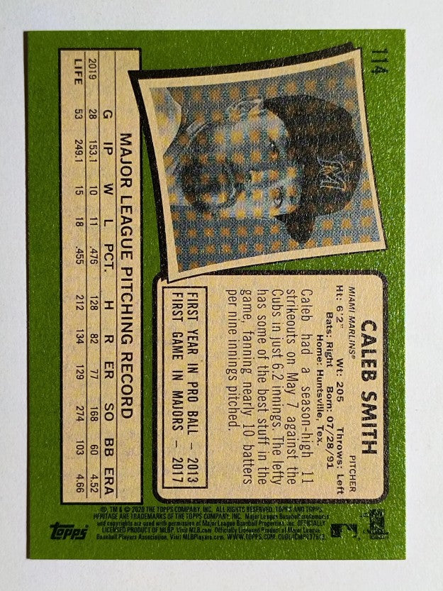 2020 Topps Heritage #114 Caleb Smith