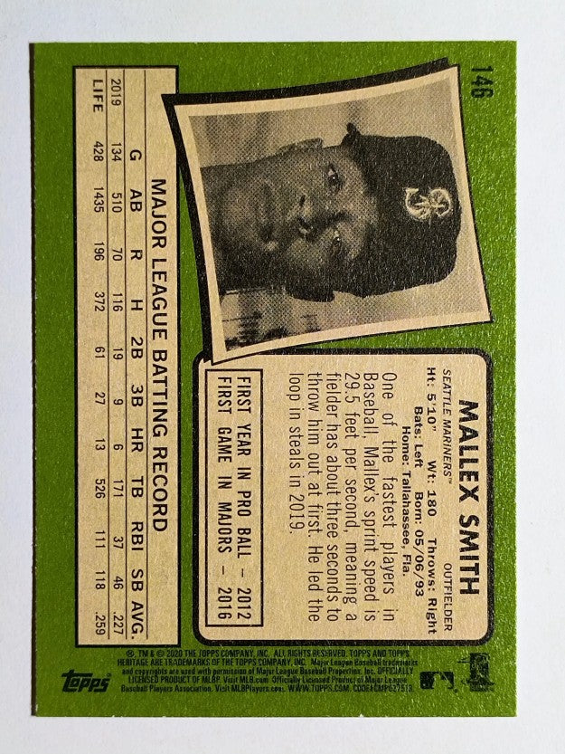 2020 Topps Heritage #146 Mallex Smith