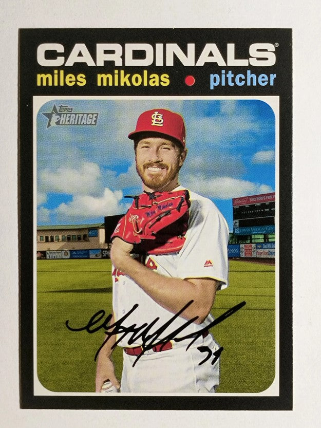2020 Topps Heritage #288 Miles Mikolas
