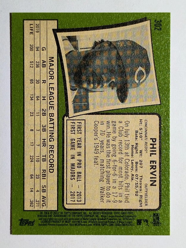 2020 Topps Heritage #302 Phil Ervin