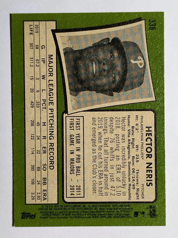 2020 Topps Heritage #338 Hector Neris