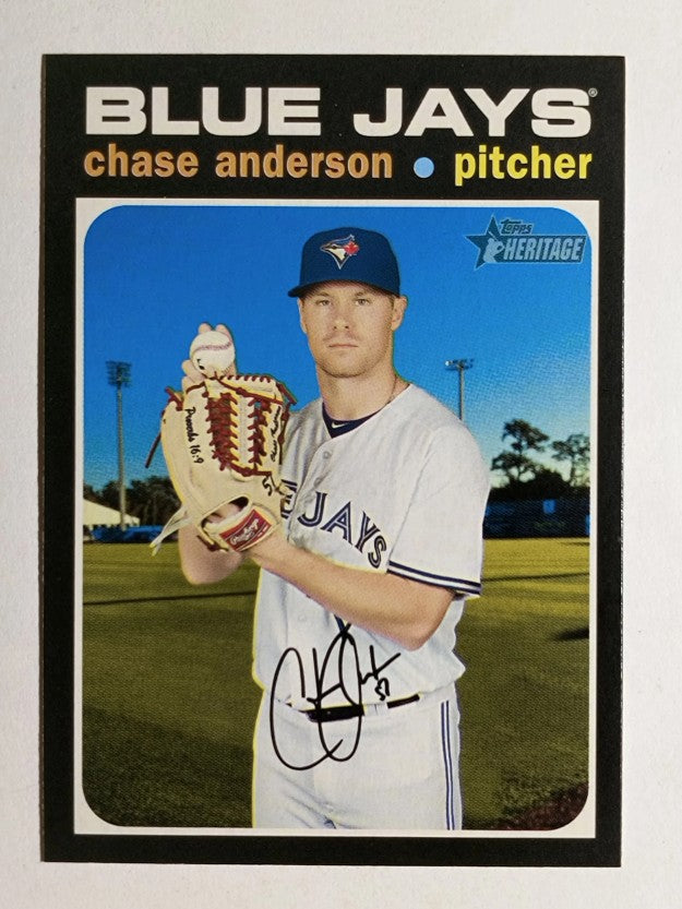 2020 Topps Heritage #384 Chase Anderson