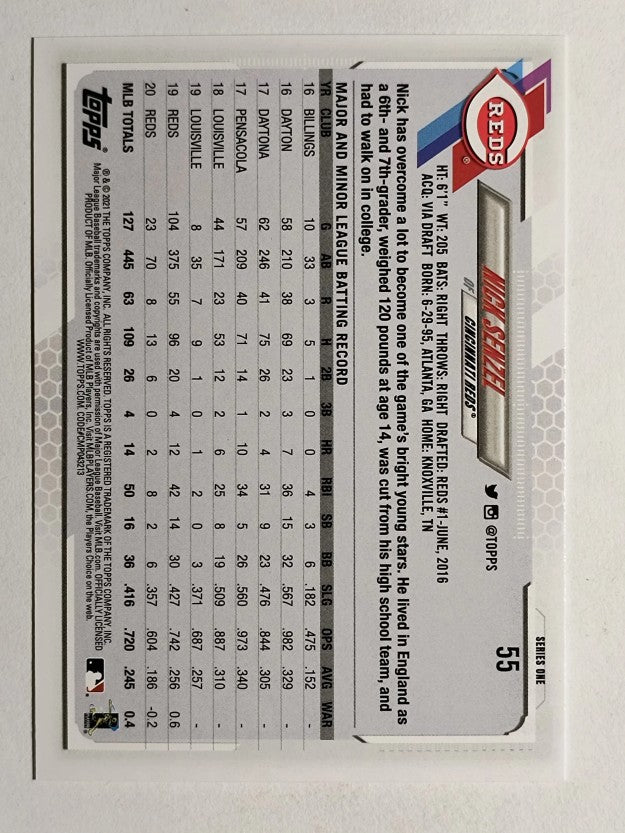 2021 Topps #55 Nick Senzel