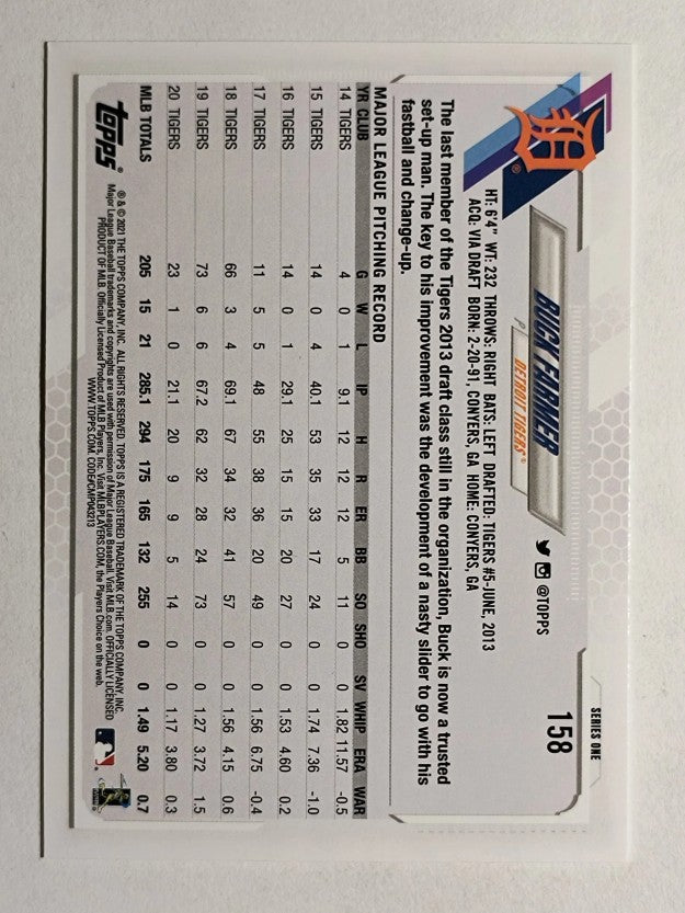 2021 Topps #158 Buck Farmer
