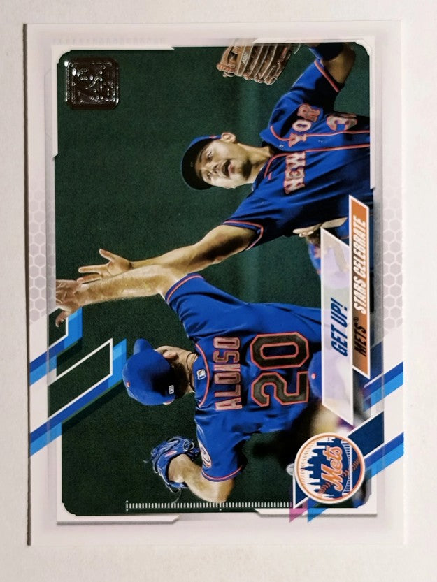 2021 Topps #210 Get Up!/Pete Alonso/Michael Conforto