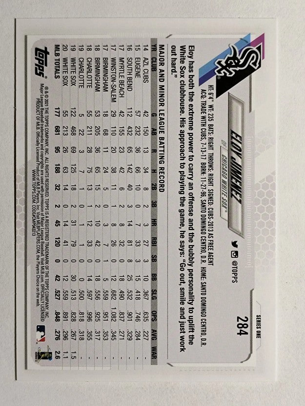 2021 Topps #284 Eloy Jimenez