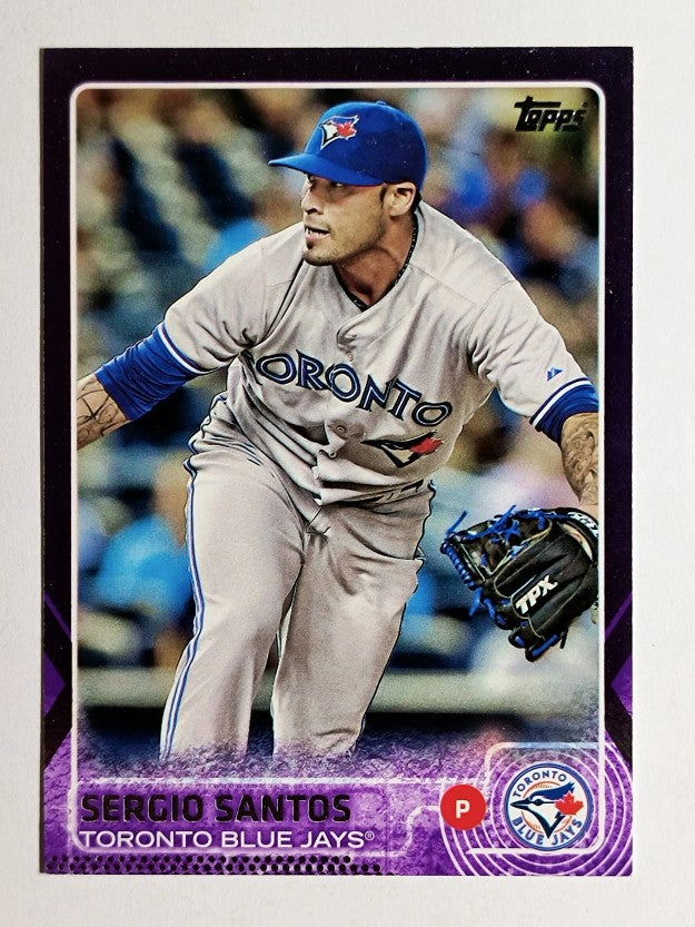 2015 Topps Toys R Us Purple Border #96 Sergio Santos