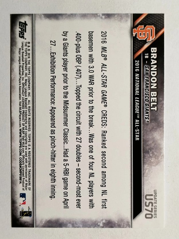 2016 Topps Update #US70 Brandon Belt AS