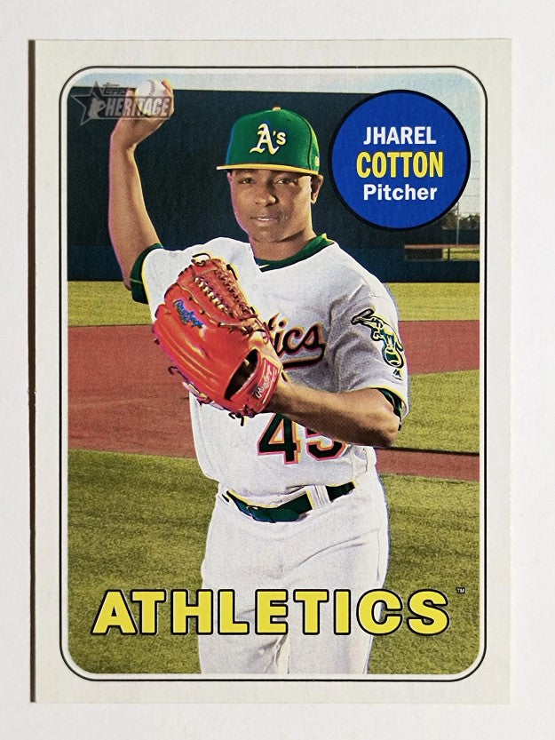 2018 Topps Heritage #147 Jharel Cotton