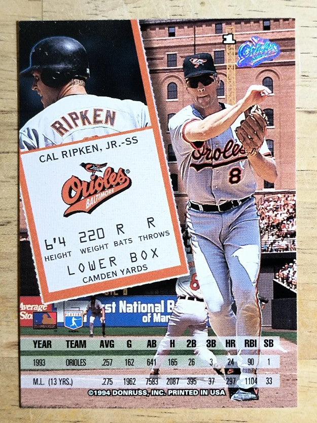 1994 Leaf #1 Cal Ripken