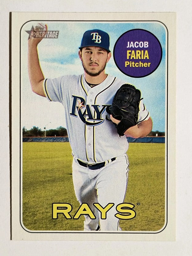 2018 Topps Heritage #342 Jacob Faria
