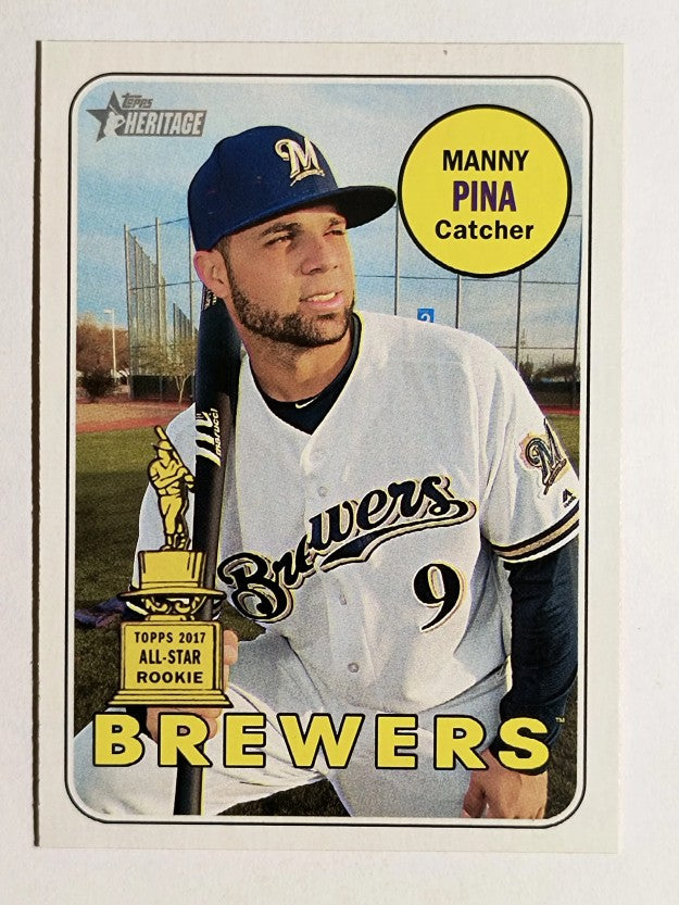 2018 Topps Heritage #344 Manny Pina