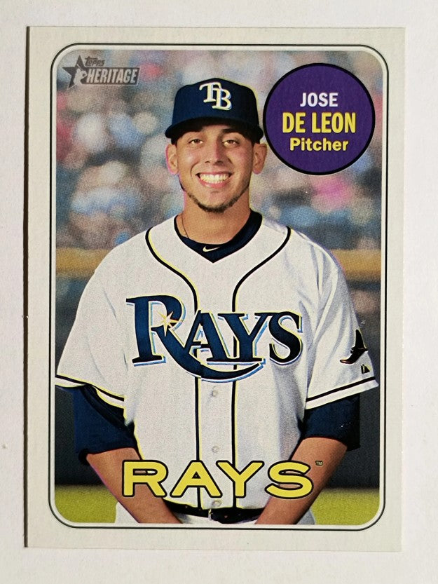 2018 Topps Heritage #383 Jose de Leon