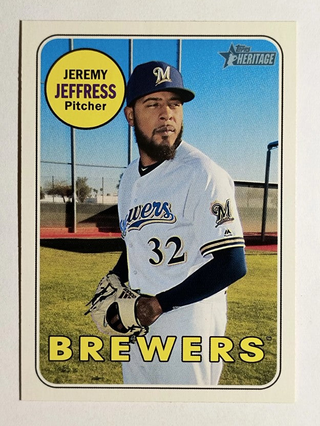 2018 Topps Heritage #664 Jeremy Jeffress