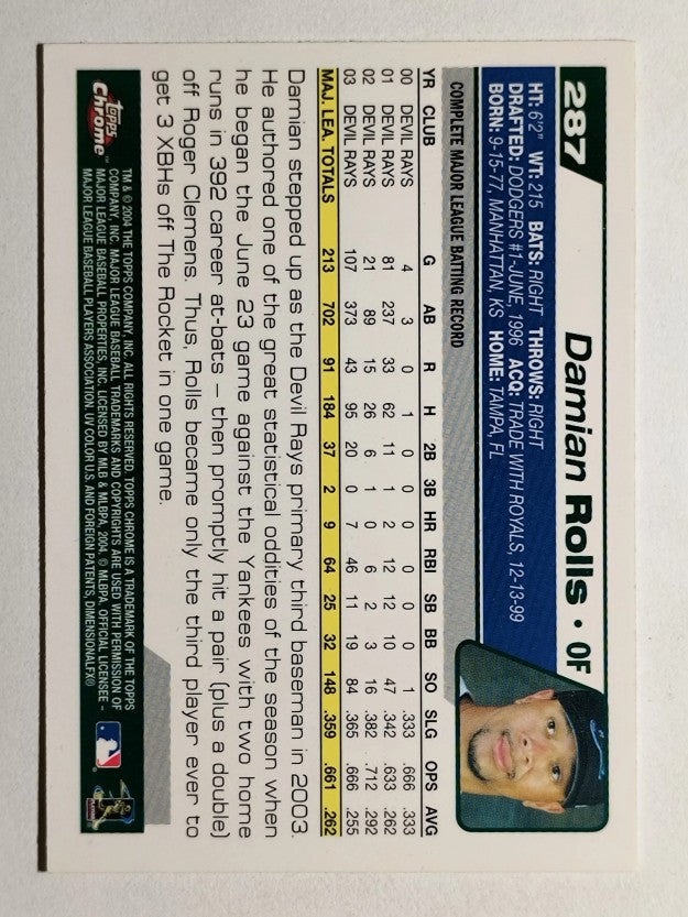 2004 Topps Chrome #287 Damian Rolls